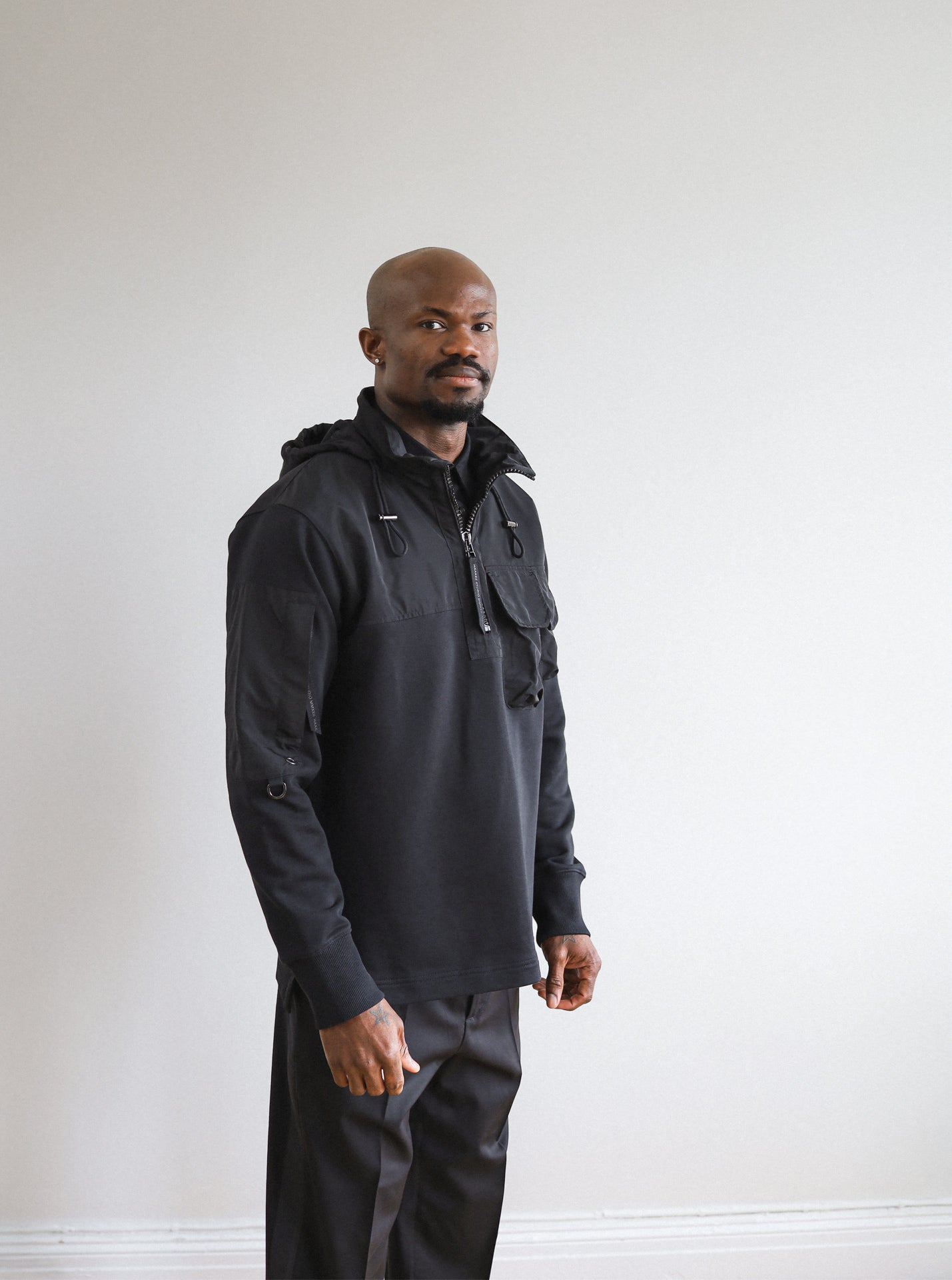Half Zip Hybrid Sweater